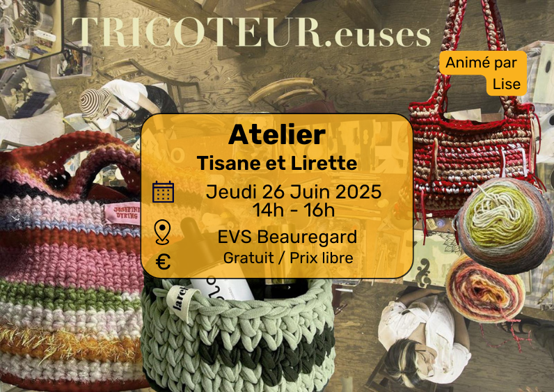 Visuel atelier lirette beauregard 26 juin à 14h