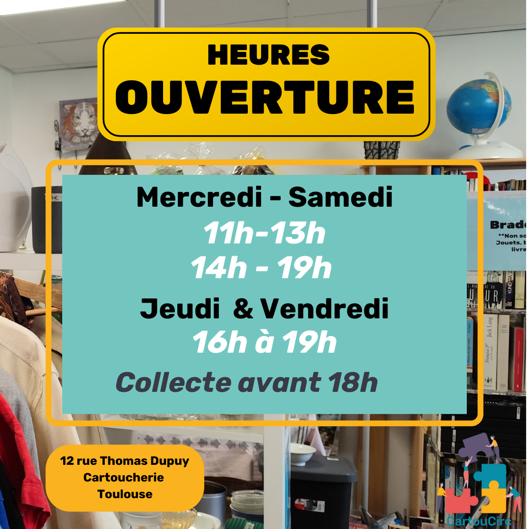 Horaires de la ressourcerie