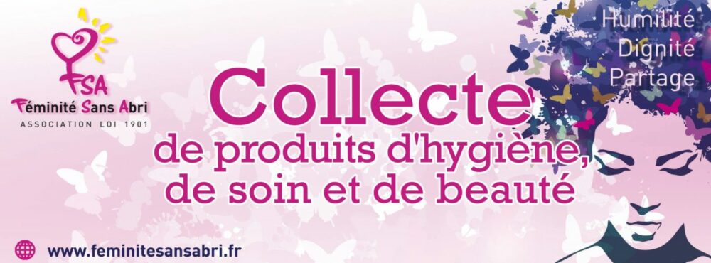 Bandeau pour la collecte des produits d'hygiène et beauté