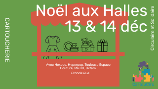 Visuel du Noël aux Halles de la Cartoucherie