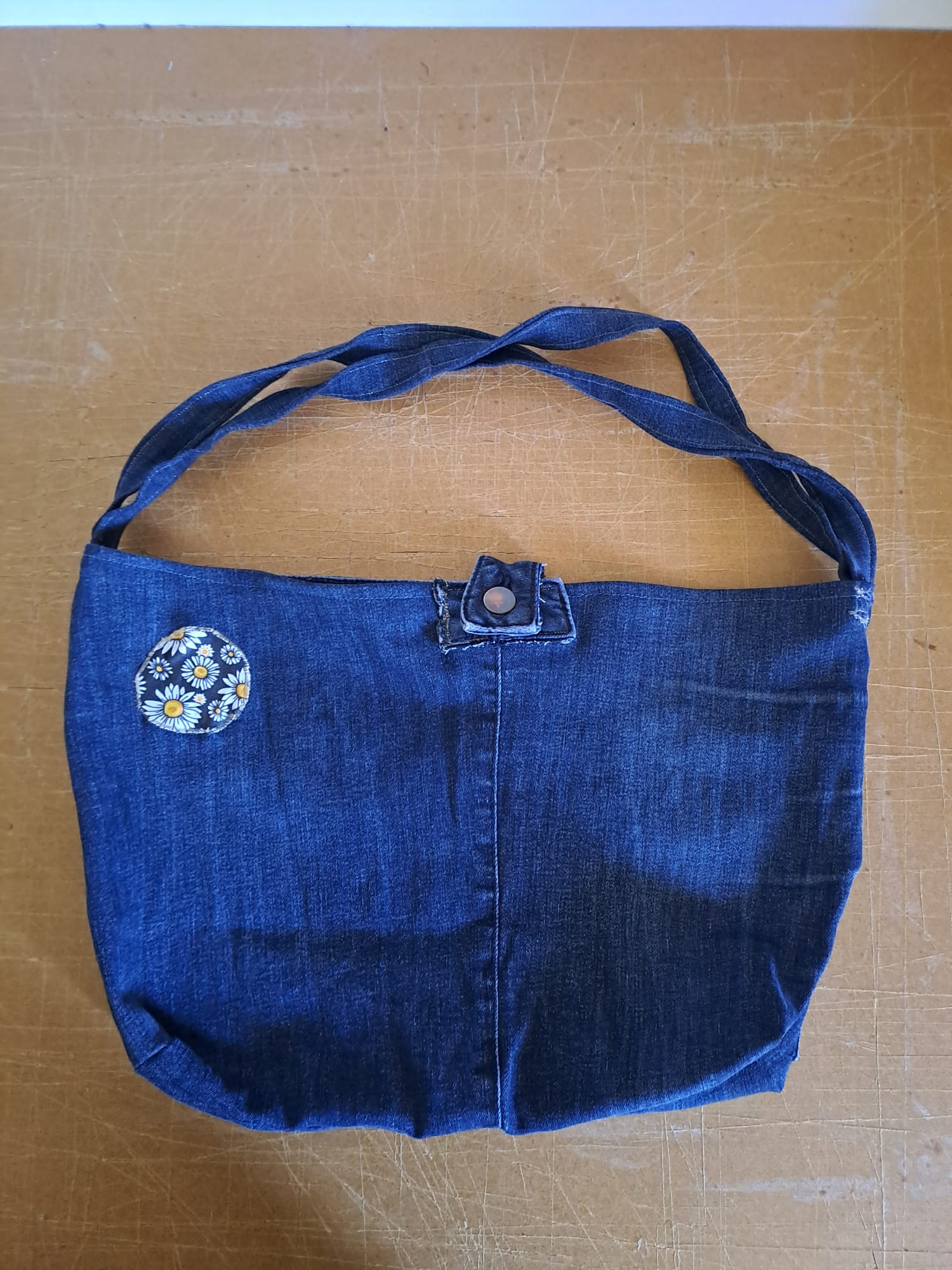 Sacs en Jeans upcyclé bleu recto