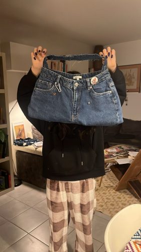Sacs en Jeans upcyclé bleu foncé